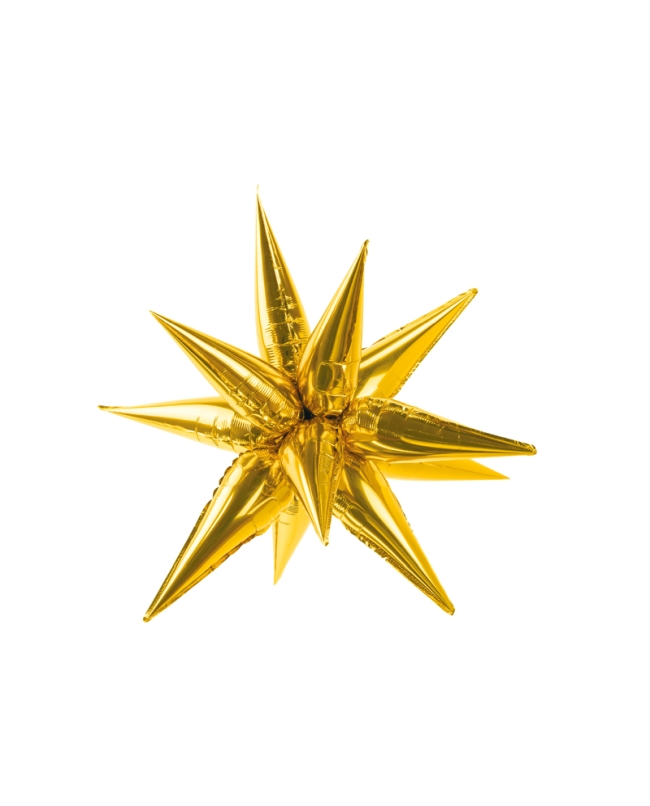 Globo Foil Estrella 3D Oro 95cm ***OFERTA DTO NO ACUMULABLE