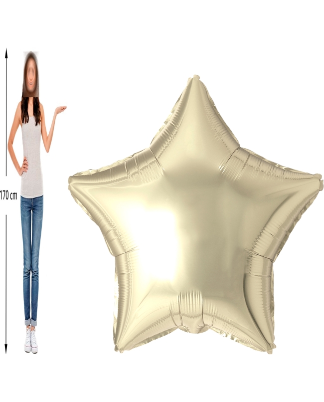 1,7m Jumbo Estrella Foil Champagne 170cm / 68 pulgadas