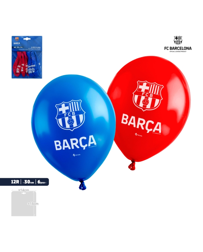 Globos Latex Azul-Rojo Fc Barcelona 30cm ***OFERTA DTO NO ACUMULABLE
