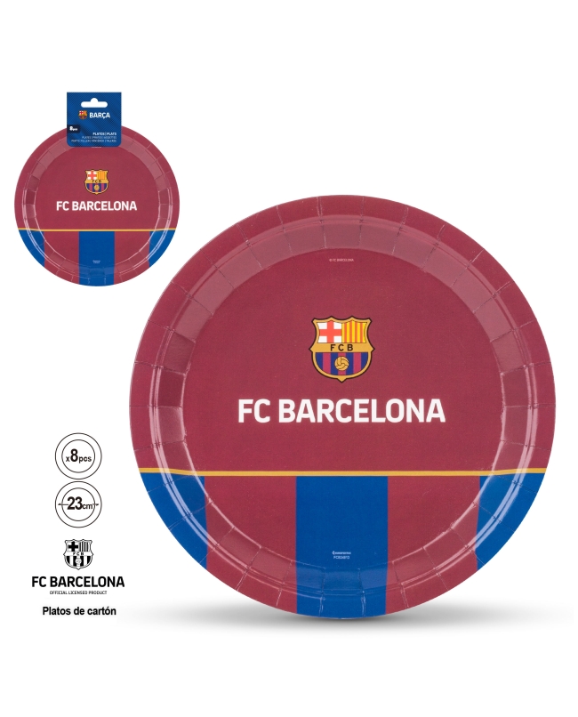 Platos Fc Barcelona Escudo F.Grana 23cm ***OFERTA DTO NO ACUMULABLE