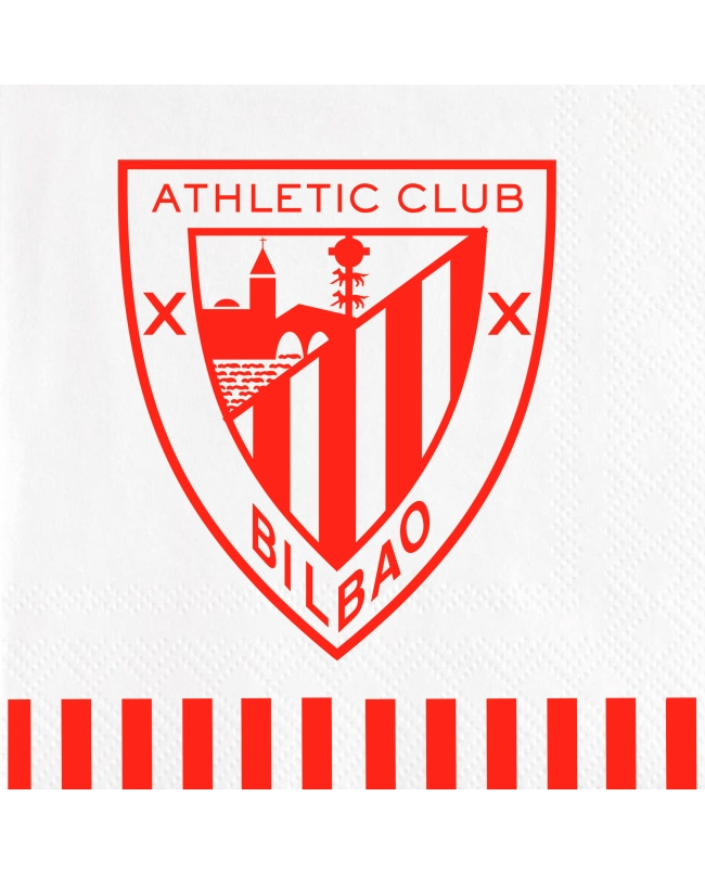 20 Servilletas Athletic de Bilbao 33 x 33cm
