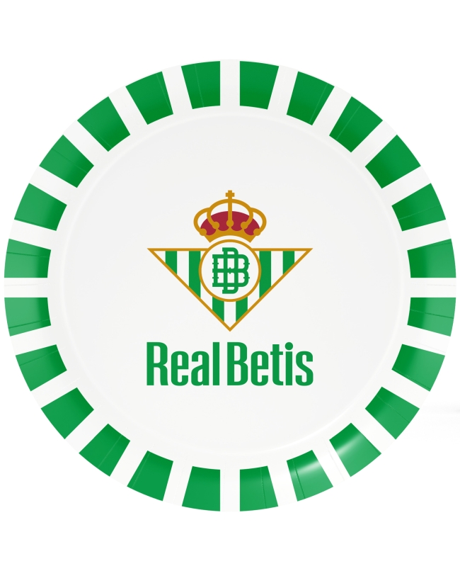 8 Platos Real Betis 23cm