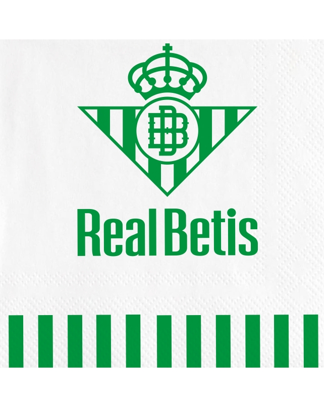 20 Servilletas Real Betis 33 x 33cm