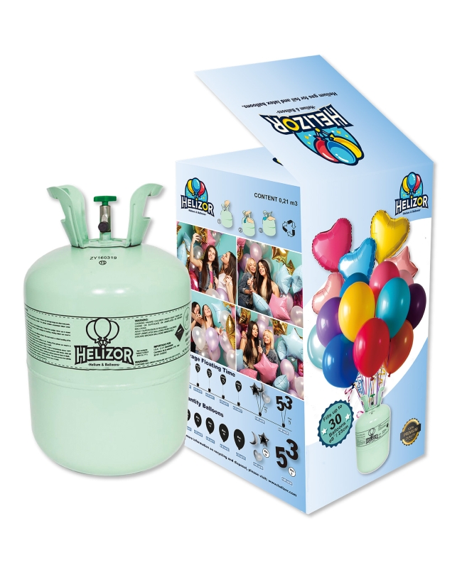 PACK 8 BOTELLAS HELIO DESECHABLE PEQUEÑA 0,21 m3 ***OFERTA DTO NO ACUMULABLE