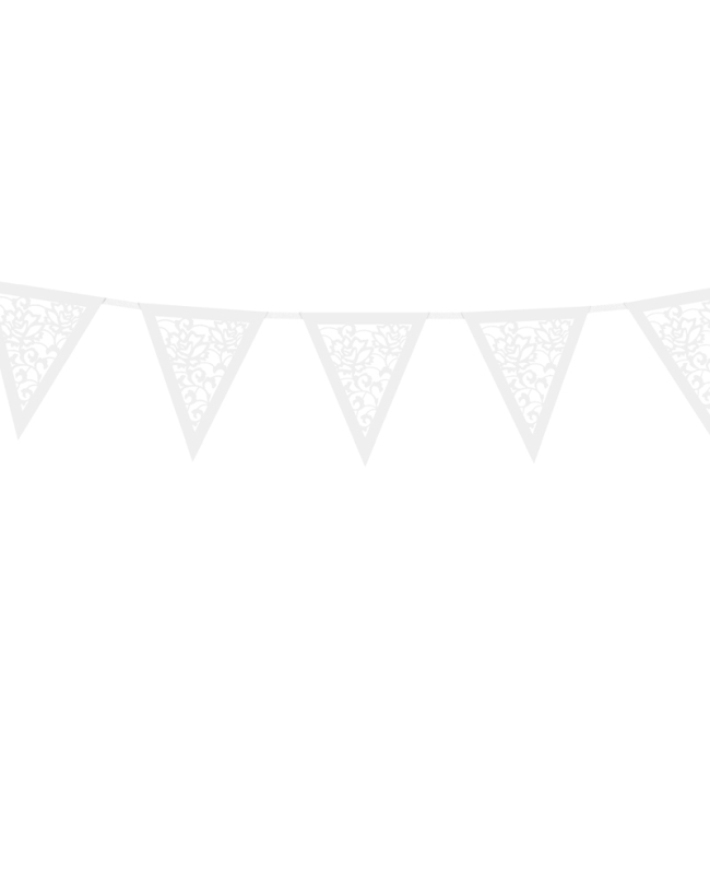 Banderin Papel Blanco Perla 19.5cm X3M ***OFERTA DTO NO ACUMULABLE