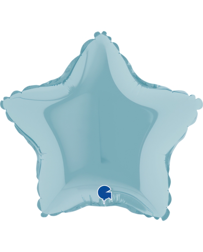 9/23cm Mini Estrella Azul Pastel
