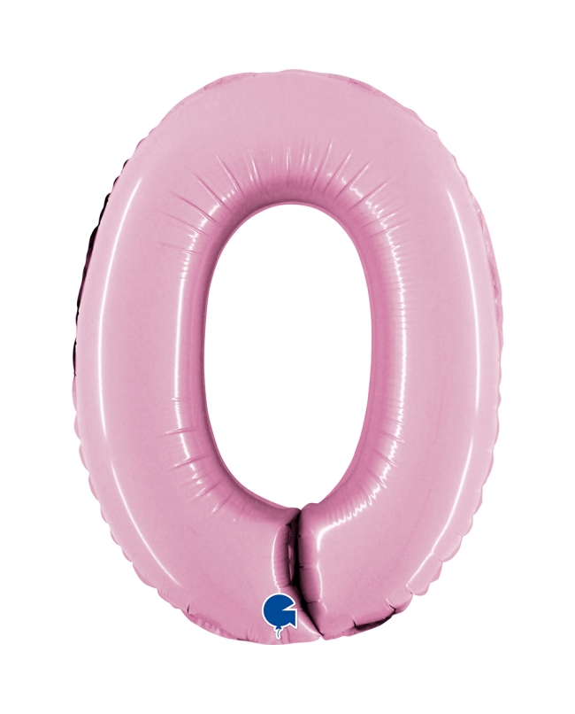 Mini Auto-Inflable Numero 0 Rosa Pastel 23X31cm
