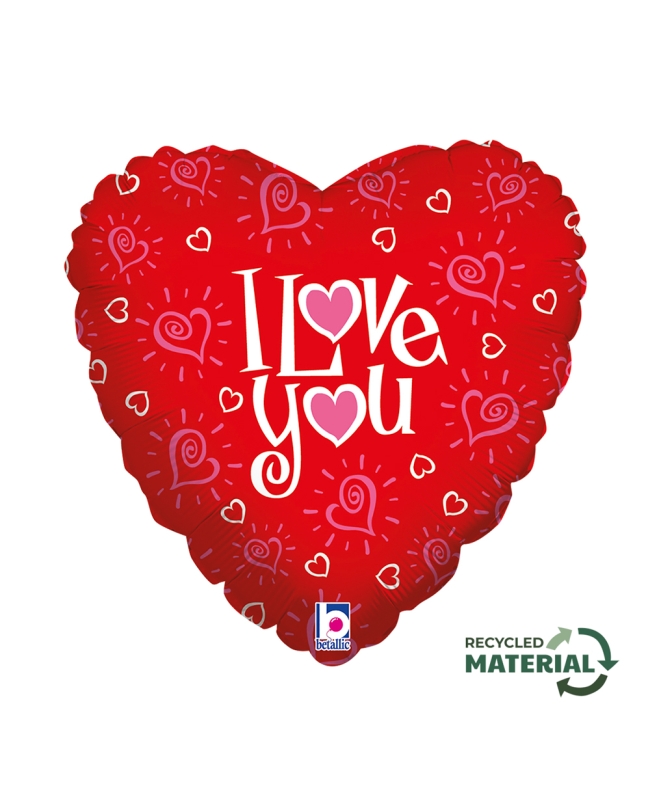 18/46cm I Love You Corazones (0,014m3)