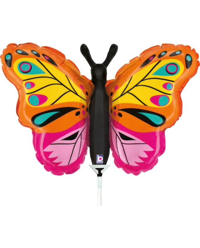 Mini Forma Mariposa Colorida 36 X 25cm