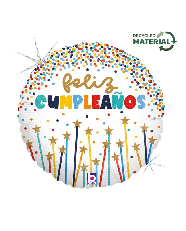 18/46cm Feliz Cumpleaños Velas (0,015m3)