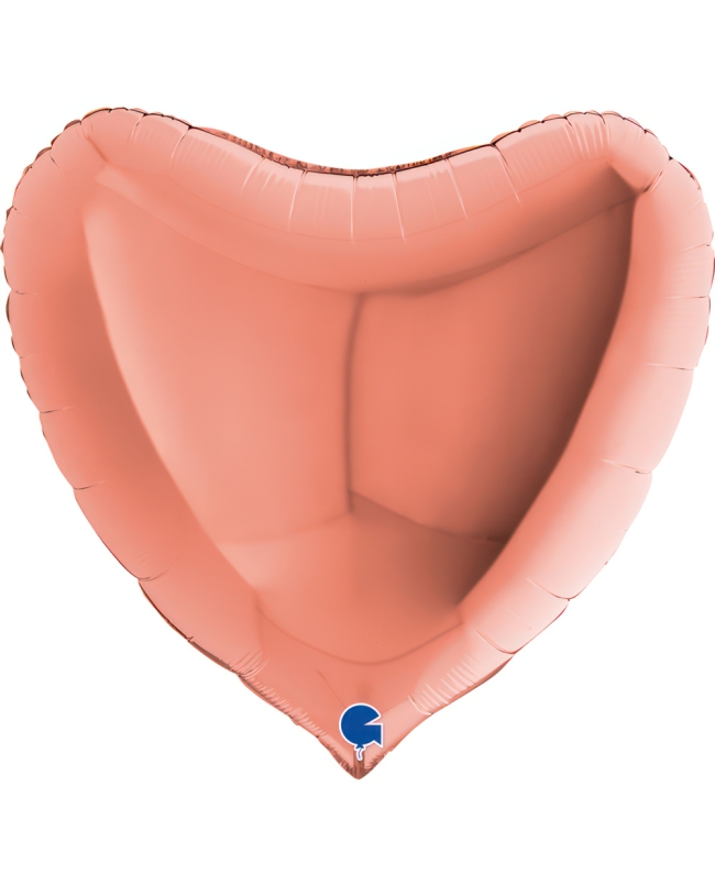 Jumbo Corazon Rosa Oro 75X70cm (0,111 m3)