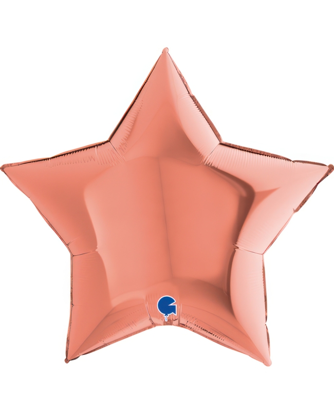 Jumbo Estrella Rosa Oro 86X81cm (0,094m3)