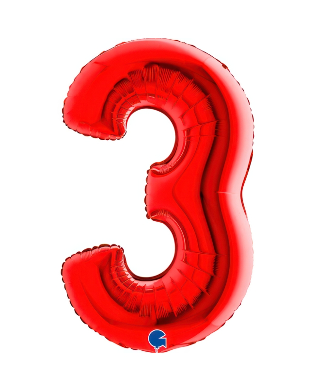 Forma Numero 3 Rojo 57X94cm (0,056m3)