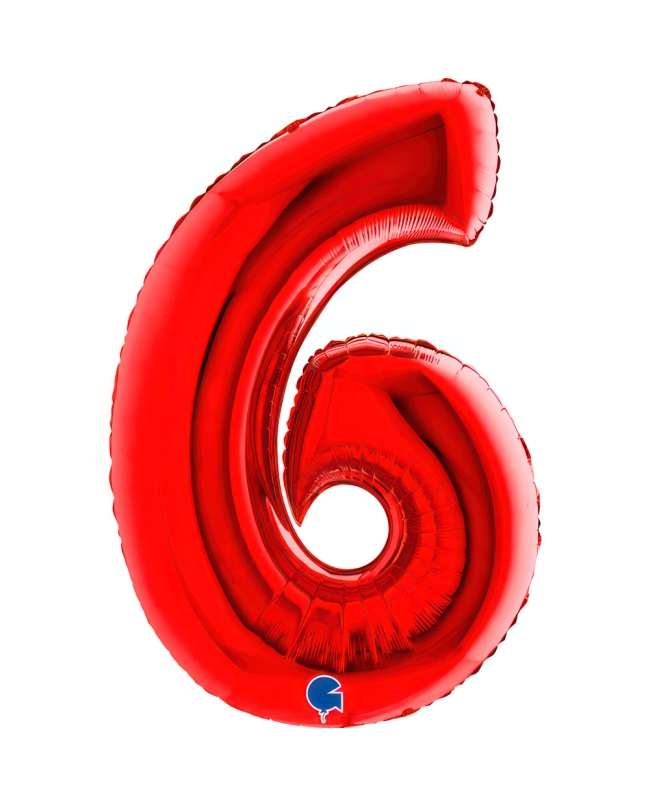 Forma Numero 6 Rojo 61X93cm (0,071m3)