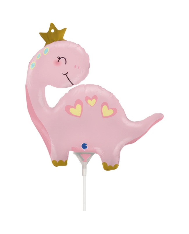 Mini Forma Dinosaurio Rosa 26X27cm