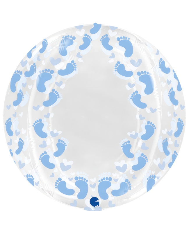 Esfera Burbuja Cristal Pies Azul 48cm No Valv - No Pkg (0,063m3)