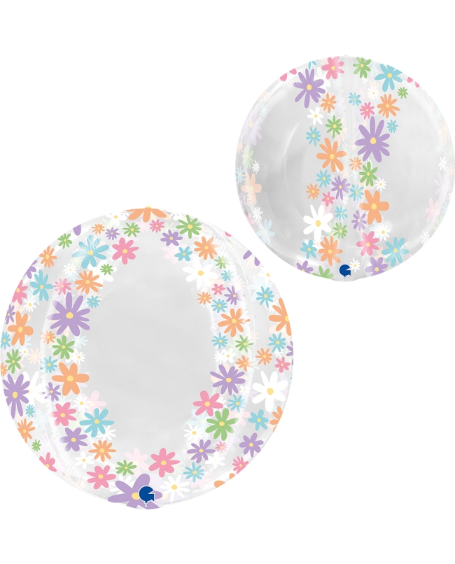 Esfera Burbuja Cristal Margaritas 48cm No Valv - Pkg (0,063m3)
