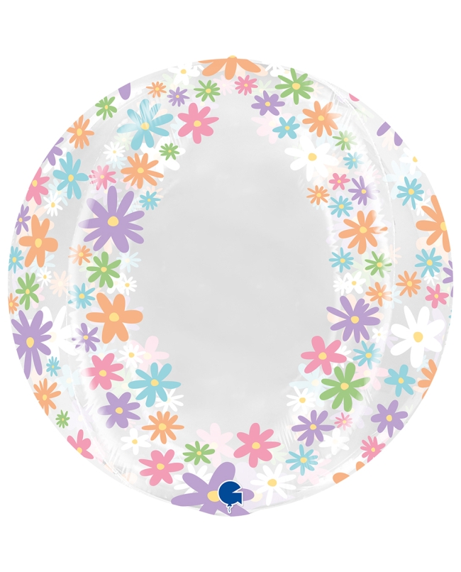 Esfera Burbuja Cristal Margaritas 48cm No Valv - No Pkg (0,063m3)