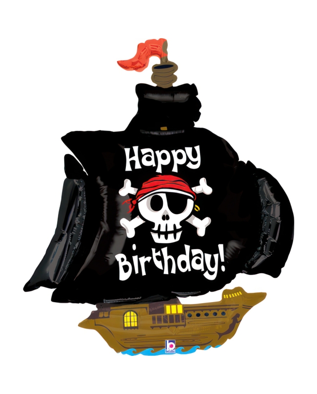 Forma Barco Pirata Happy Bday 80X87cm (0,066m3)