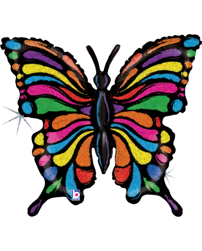 Forma Mariposa Pop Art Holografico 71X68cm (0,042m3)