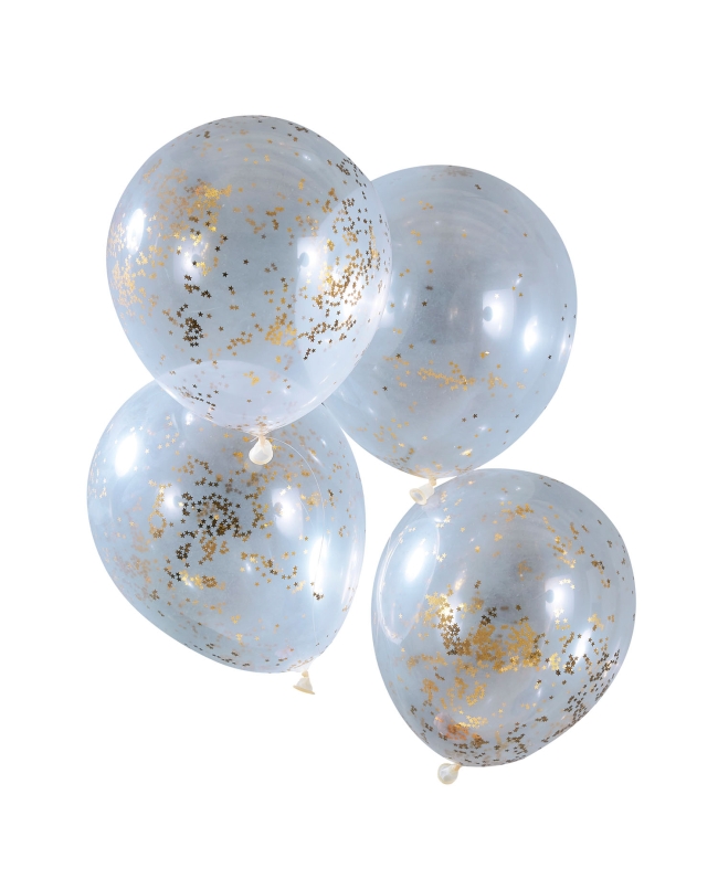 Globos Balloon Confeti 12 Pulgadas Gold Glitter ***OFERTA DTO NO ACUMULABLE