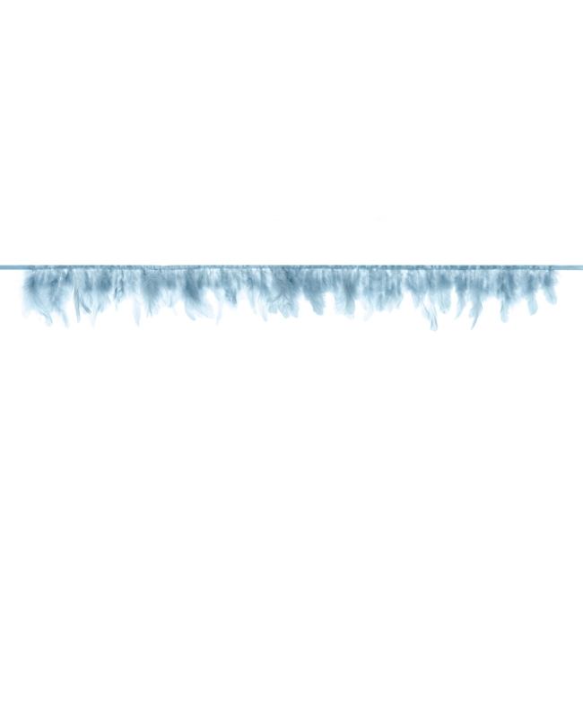 Guirnalda Plumas Azul Claro 1m ***OFERTA DTO NO ACUMULABLE