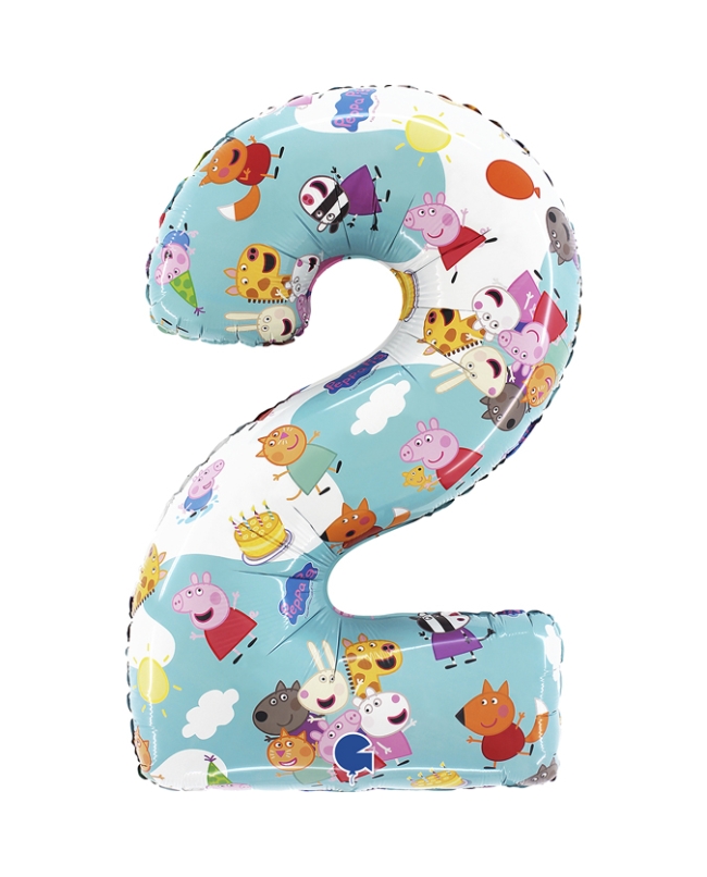 Forma Numero 2 Peppa Pig 33X71cm (0,033m3)