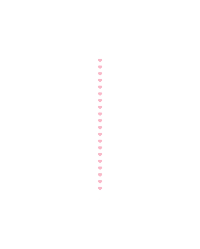 Guirnalda Corazones Rosa 3.5m ***OFERTA DTO NO ACUMULABLE
