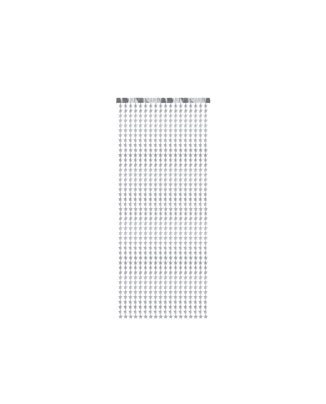 Cortina Estrellas Plata 100 X 245cm ***OFERTA DTO NO ACUMULABLE