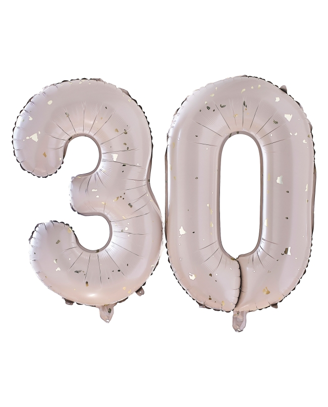 Globo Forma Numero 30 Foil ***OFERTA DTO NO ACUMULABLE