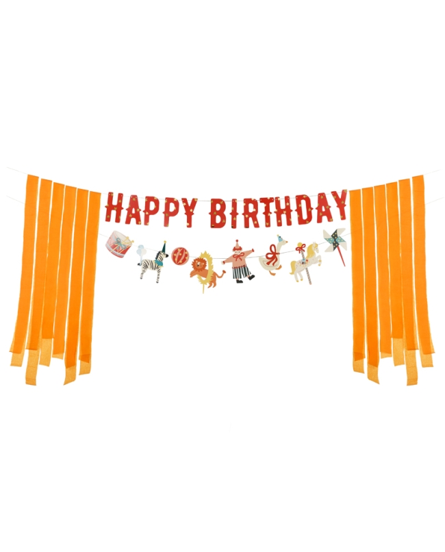 Guirnalda Happy Bday Circo 275cm ***OFERTA DTO NO ACUMULABLE