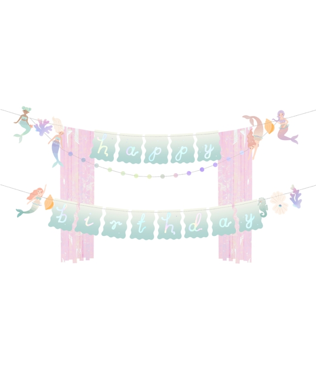 Guirnalda Happy Bday Sirena 130X100cm ***OFERTA DTO NO ACUMULABLE