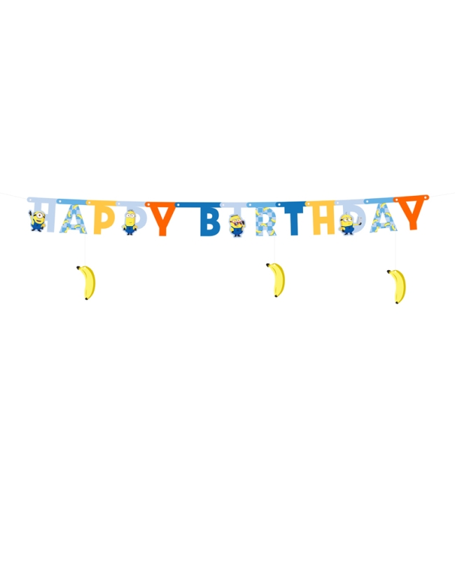 Guirnalda Happy Birthday Minions 50X153cm ***OFERTA DTO NO ACUMULABLE