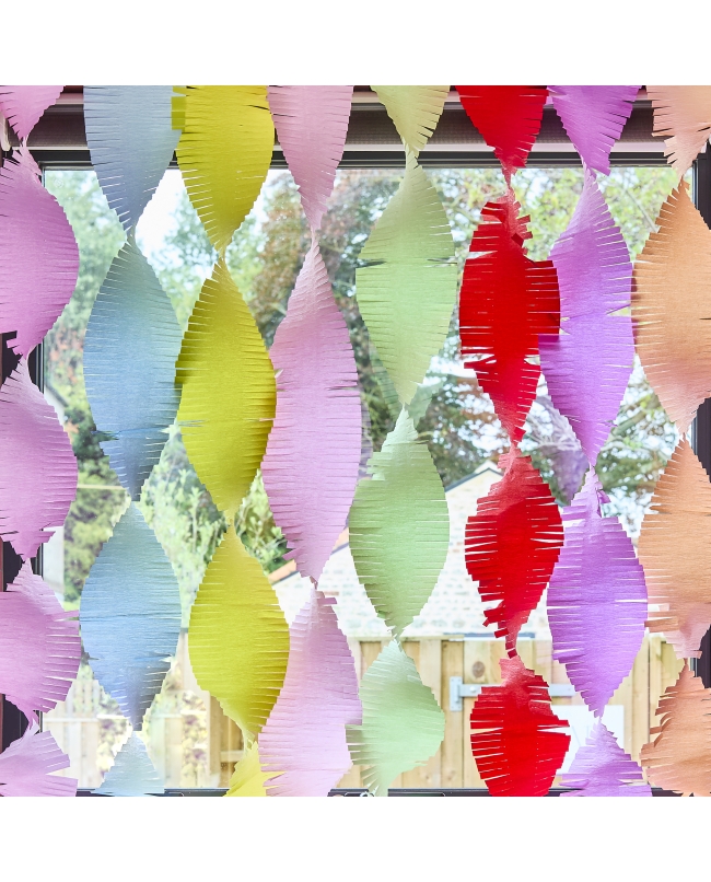 Serpentinas Crepe Banquete Brillante 8 X 15cm X 20m Papel