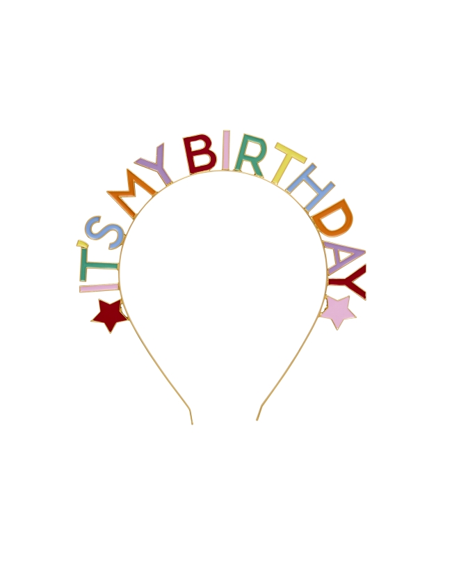 Diadema Metal Banquete Brillante Its My Bday