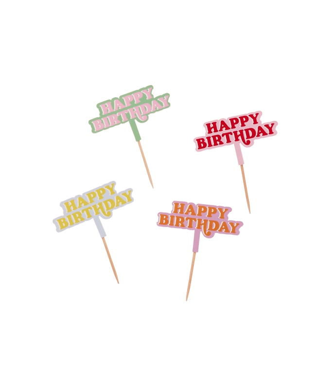 Pinchos Happy Bday 7 X 9cm