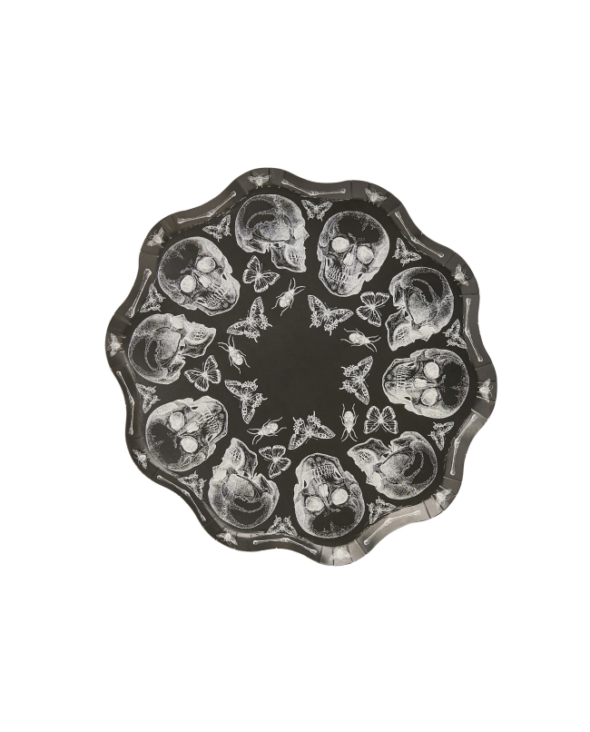 Platos Papel Calavera