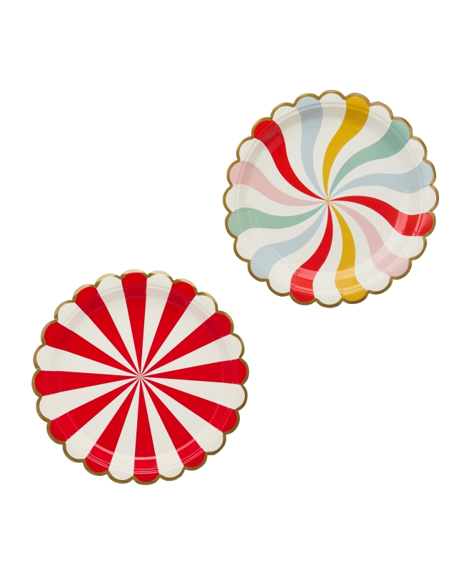 Platos Papel 22,5cm Circo