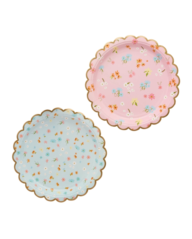 Platos Papel 22,5cm Fiesta Te