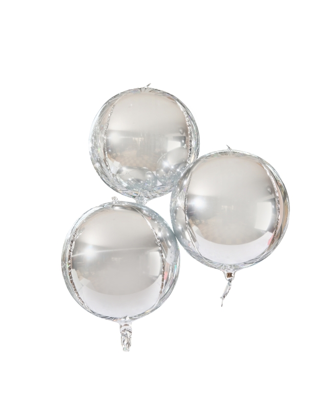 Esfera Plata 37,5cm Foil