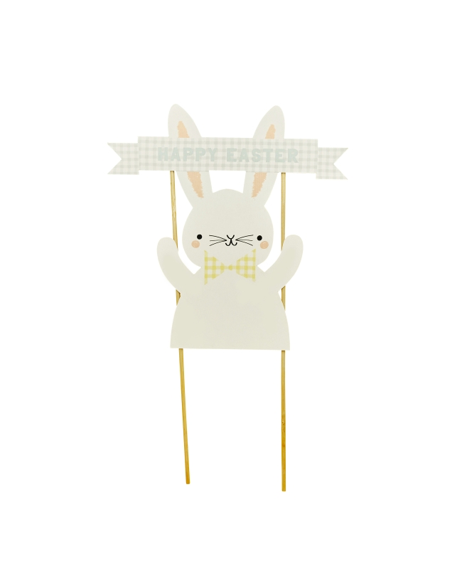 Deco Pastel Conejo Pascua 17 X 23cm Carton