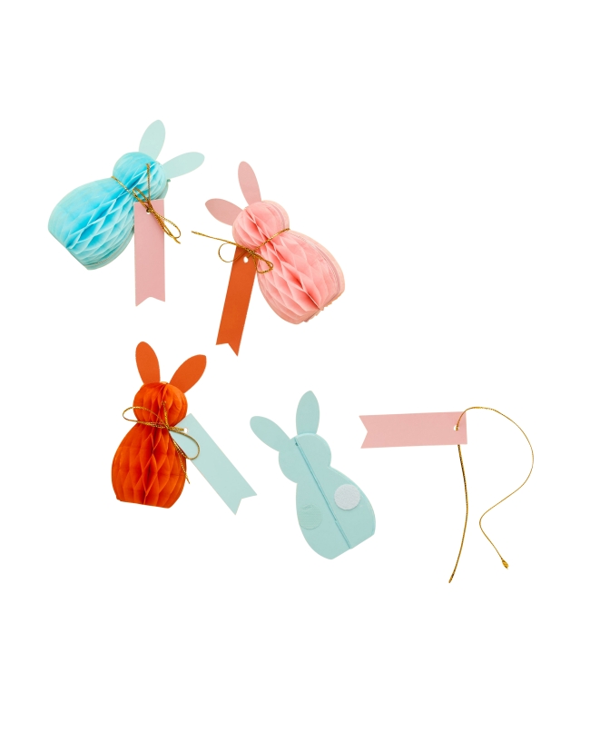 Tarjetas Sitio Conejo Nido Abeja 4,5 X 10cm