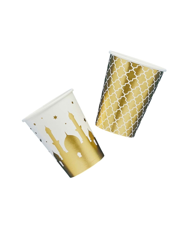 Vasos Papel 250ml Eid Mubarak