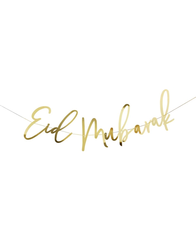 Pancarta Oro Eid Mubarak 2m Carton
