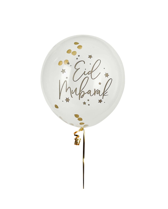 Globo Late X 30cm Confeti Eid Mubarak