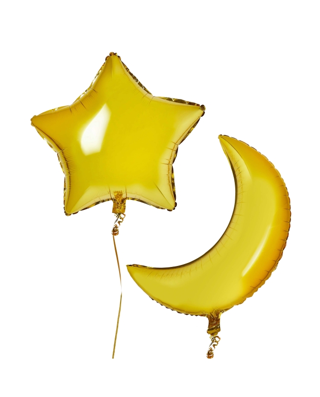 Forma Pack Luna 70cm Y Estella 60cm Oro Foil