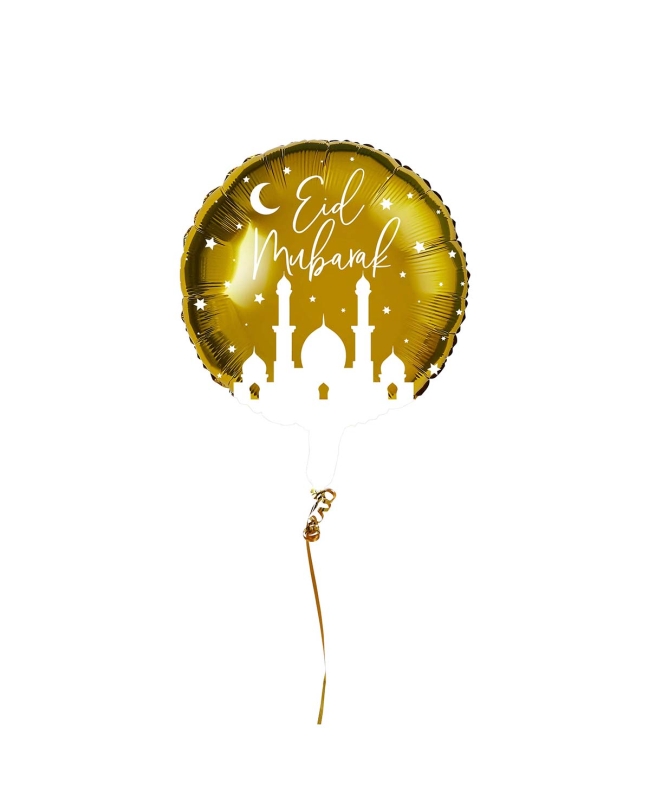 Globo Foil 20/50cm Oro Eid Mubarak