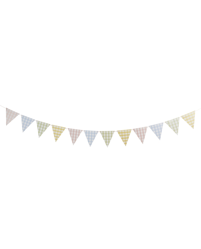 Banderines Cuadros 15,5 X 14cm X 2,5m Carton