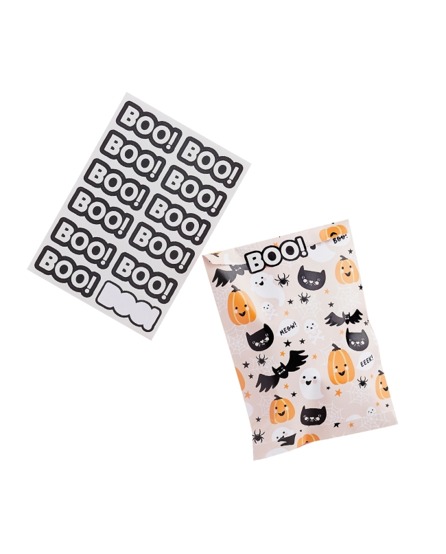 Bolsas Personajes Halloween Y Pegatinas