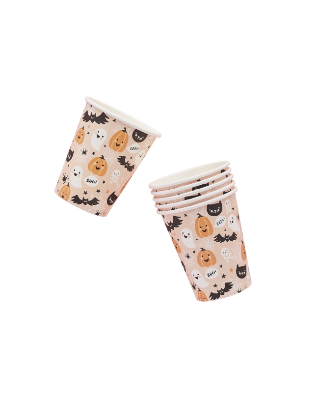 Vasos Carton Personajes Halloween